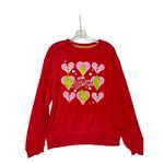 Grinch XOXO Red Sweatshirt Womens Medium NWOT Hearts Graphic‎ Photo 1