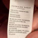 American Eagle Soft Terry Pullover Hoodie Sweatshirt Regular Fit Burgundy Sz XS Photo 4