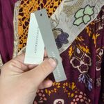 Anthropologie NWT  Maeve Meredith Embroidered Maxi Dress Purple/Orange M Photo 6