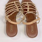 Carlos Santana  Studded Gladiator Sandals Tan/Silver-9.5 Photo 6