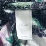 J.Jill  100% Linen Floral Print Tie Hem Top Coastal Lagenlook Feminine S Photo 8