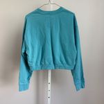 Post LA Adaptation Womens Sweatshirt Size S Cropped Crew Neck Blue‎ Pullover Blue Photo 4
