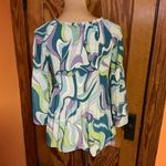 Floral & Ivy psychedelic pastel bell sleeve blouse Purple Size undefined Photo 8