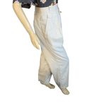 Liz Sport VINTAGE GRAY & OFF WHITE PLAID HIGH WAIST PLEATED TROUSERS (12) Photo 2