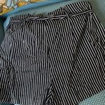 Forever 21 Black and White Striped Shorts Photo 1