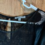 Charlotte Russe  women’s Black Puff Sleeve Lace Blouse size XL  Photo 1