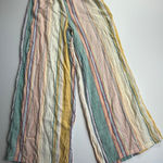 O'Neill Miriam Stripe Womens Small Wide Leg Striped High Waist Casual Boho Pants Photo 0