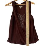 Robbi & Nikki by Robert Rodriguez‎ Brown Sequin Tank Top Women's S Going Out Photo 5