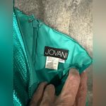 Jovani New!  02136 Metallic Fitted One‎ Shoulder Prom Dress Aqua Green Sz 00 $500 Photo 8