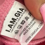 I am gia I.AM.GIA Women's Pink and Black lace up Trousers pants straight leg high rise Photo 6