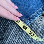 Tommy Hilfiger Vtg Y2K  Distressed Jeans Sz 6 Back Logo Patch Straight Leg Photo 13