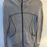 Lululemon LIVE SIMPLY HOODIE HOODY JACKET II HEATHERED MEDIUM GREY SIZE 4 Photo 0