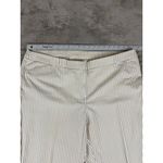 Chico's  Women's 4R US 20 Beige Striped Classic‎ Fit Pants Career Casual Photo 6