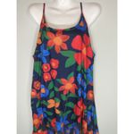 Qearal Navy Multicolor Floral Tiered Dress XXL NWT Coastal Bohemian Blue Photo 1