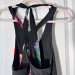 Anthropologie Maeve Black Floral 100% Silk Cayman Maxi Dress Small Sleeveless Photo 6