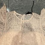 Alice Blue  Lace Cap Sleeve Blouse in Soft Pink Photo 3