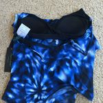 Aqua Green  Women's Tiered Tankini tie dye top, multiple sizes Photo 3