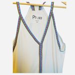 Pitusa Dip Dye Ombré Blue White Sundress One Size Petite Maxi Dress Peru Cotton Photo 3