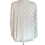 Vine & Love Looks Like Love White Textured Heart Blouse Photo 5