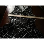 SheIn  Black White Midi Dress A Line Flair Medium Geometric Concert Night Out Photo 4