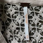Free People Cream Button Down Shirt with Lace Accents Photo 1