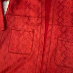 Solitaire  XL faux suede snake print long jacket Photo 4