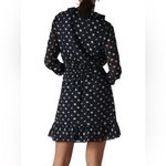 Whistles Aggie Navy Daisy Print Ruffle Dress Size 4 Blue Photo 15