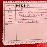 Lands' End  Cable Knit Sweater Orange 2X Photo 11