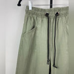 ZARA  Green‎ Pull On Elastic Drawstring Waist Jogger Style Trousers Photo 5