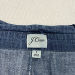 J. Crew Hemp Cotton Blend Paper Bag Pants Belt Cropped Chambray Blue size 6 Photo 7