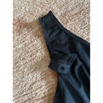 Live 4 Women’s Black Ruffled Bodysuit V Neck Snap Closure Romantic Size L Size L Photo 2