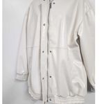 Anthropologie Maeve Oversized Faux Leather Bomber Jacket Size S Photo 5