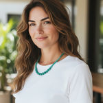 Talbots Teal beaded necklace Photo 0