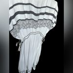 ZARA White and Black Patterned Maxi Dress Photo 5