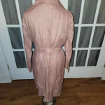 Catherine Malandrino  Womens Linen‎ Wrap Dress Medium Photo 1