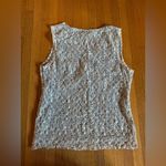 Merona Vintage Y2K Champagne & Grey Sleeveless Lace Stretch Babydoll, Size M Photo 6