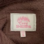 Cozy Chic Mauve Sherpa Jacket Purple Photo 5