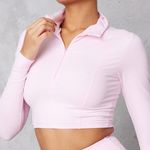 Pretty Little Thing Pink Fleece Sculpt Half Zip Jacket Photo 0