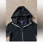 Nike ‎ Women’s Hoodie Black Sweatshirt Full Zip Pockets Photo 2