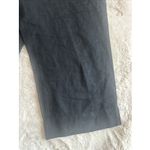 J.Jill 100% Linen Pants Womens Large Black Seersucker Ankle Length Photo 2