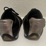 Coach  Jayme Sneaker Signature Black Canvas Silver Leather Trim Size 10 Photo 3