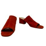 Vagabond Elena Mule Slide Sandals Heels Tangerine Orange Red Size 40 US 10 Photo 4