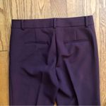Ann Taylor The Sophia Straight Leg Rich Burgundy Plum Pants Women’s Size 8 Photo 6