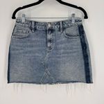 PacSun denim blue deconstructed mini skirt size 26” Size 2 festival concert Photo 2