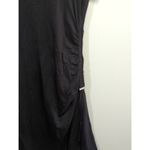 American Rag Cie Black Ruched Side Tee Shirt Dress Womens Size L Short Sleeve Photo 3