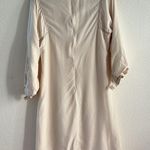 Vintage 60s 70s Silk Cream Off Photo 13
