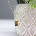 Boutique 14k gold plated 925 Silver Dainty Tag Necklace Photo 3