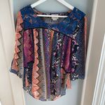 Anthropologie  Patchwork Embroidered Blouse Photo 2