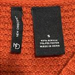 New Direction  color blocked sweater - Orange, Burgundy and black - size Small Photo 6