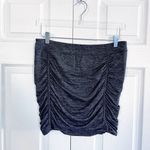 Athleta  Ruched Mini Space Dye Gray Skirt Photo 0